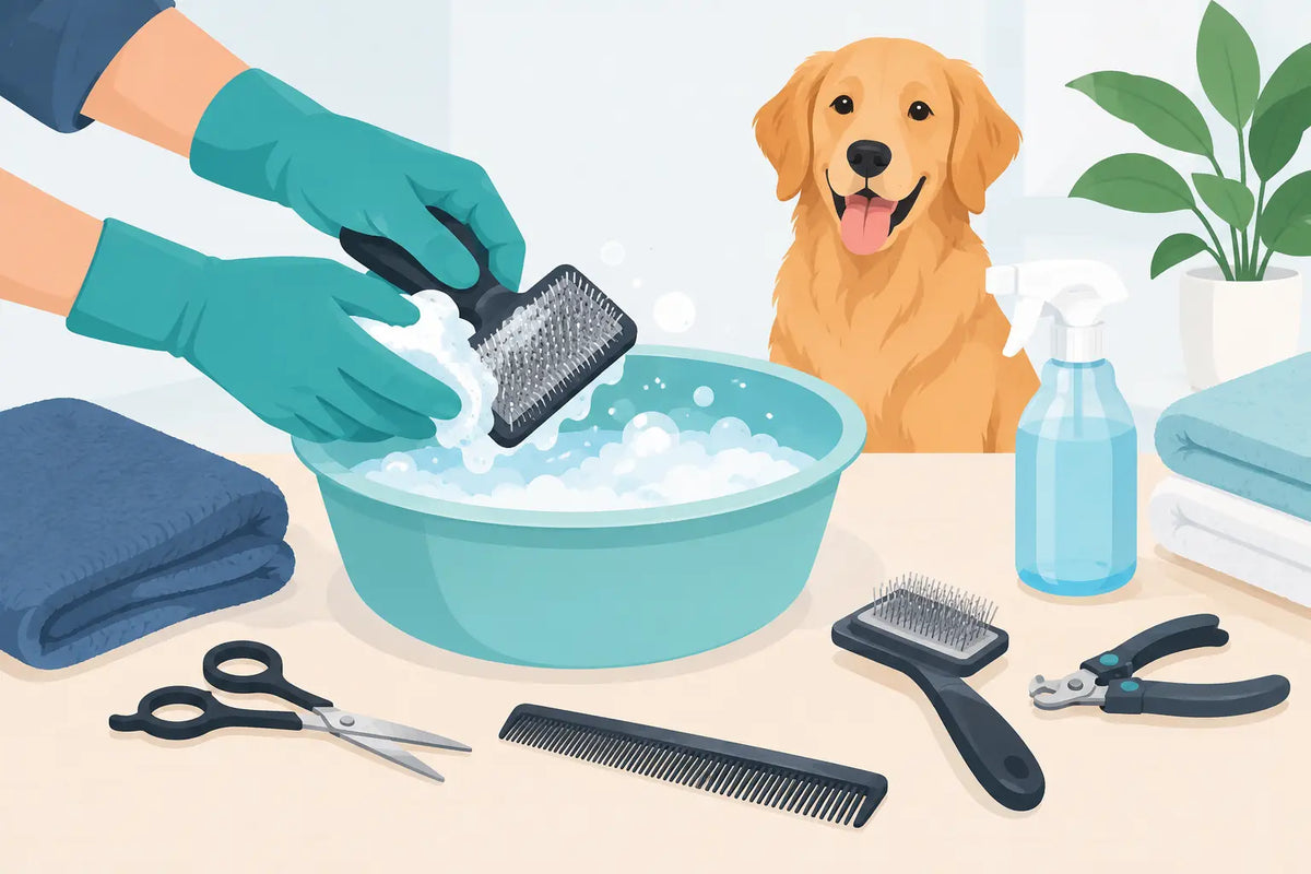 How to Clean Dog Grooming Tools at Home