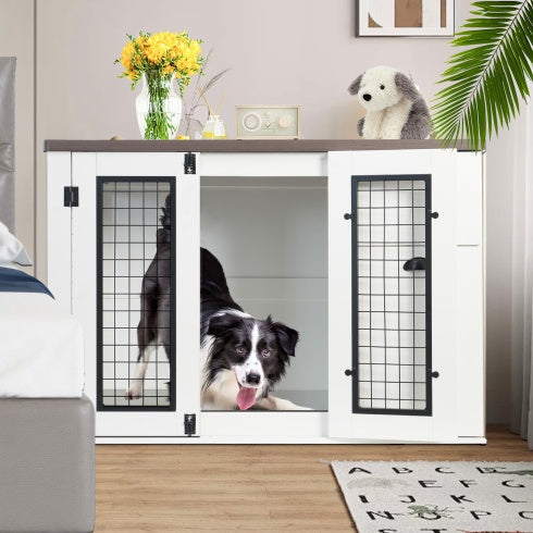 Furniture-Style Wooden Dog Crate – view 3