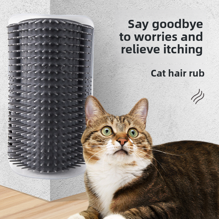 Cat Massage Grooming Brush with Catnip