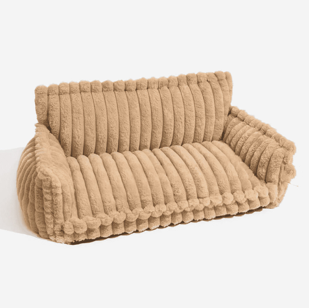 Plush Corduroy Pet Sofa Bed ? Dog & Cat Lounger