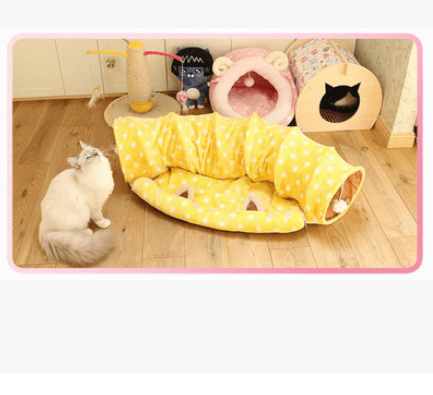 2-in-1 Cat Tunnel Bed - The Honest Habitat