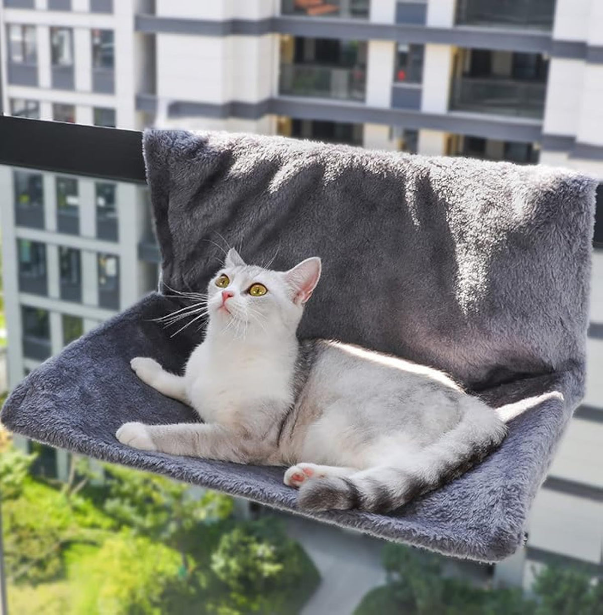 Faux Fur Cat Window Hammock