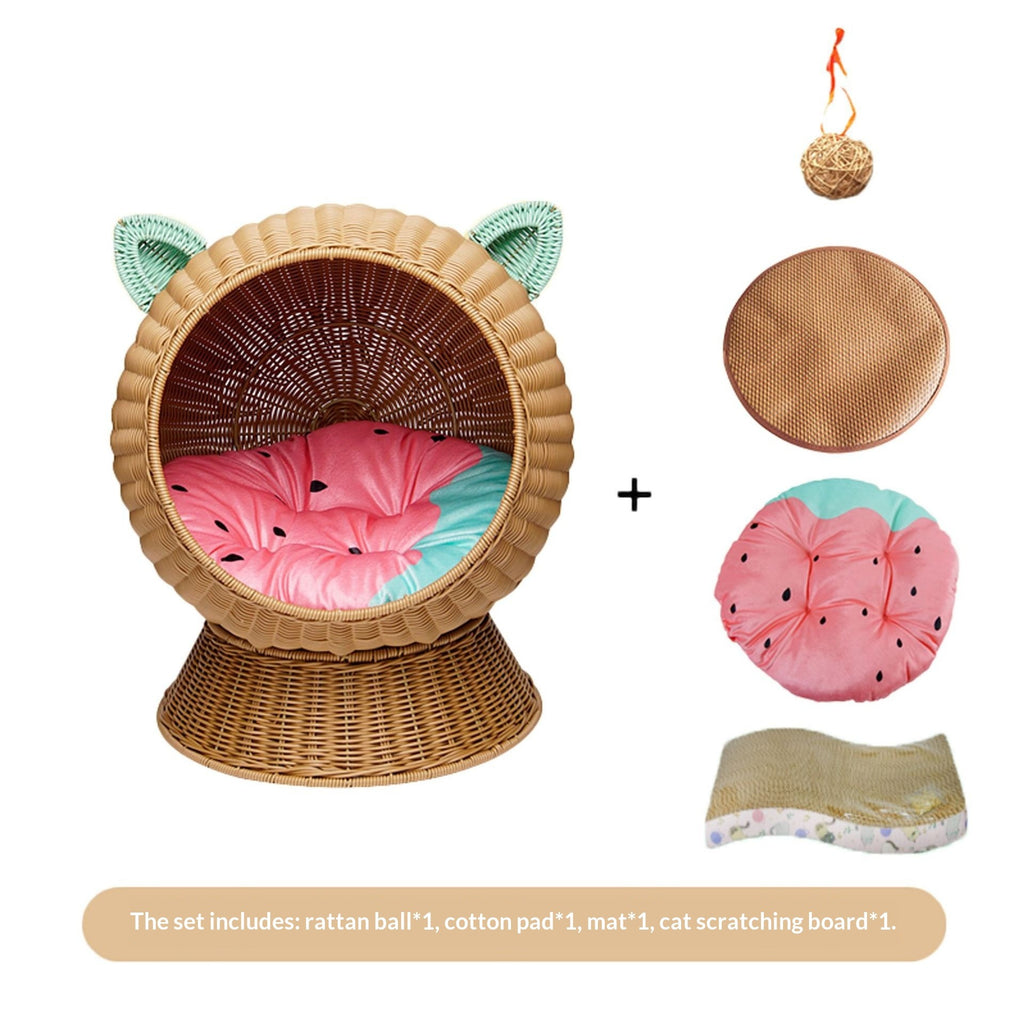 Woven Plastic Cat Bed – view 3