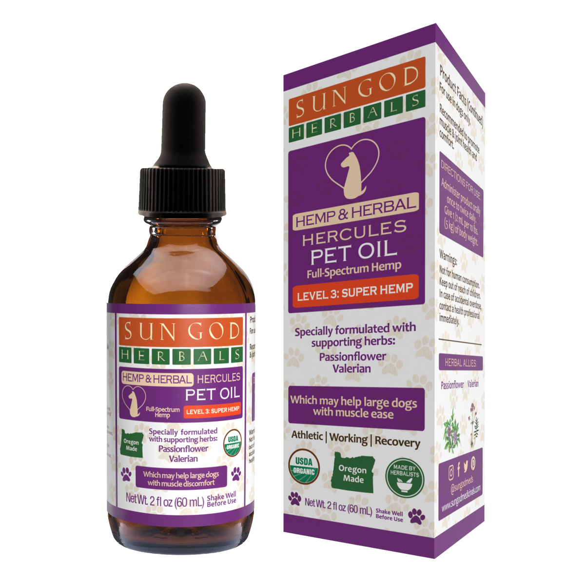 Organic Hemp Pet Oil, Muscle Support Formula – view 4