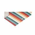 Sunset Retro-Mod Stripe Linen Over-the-Collar Dog Bandana