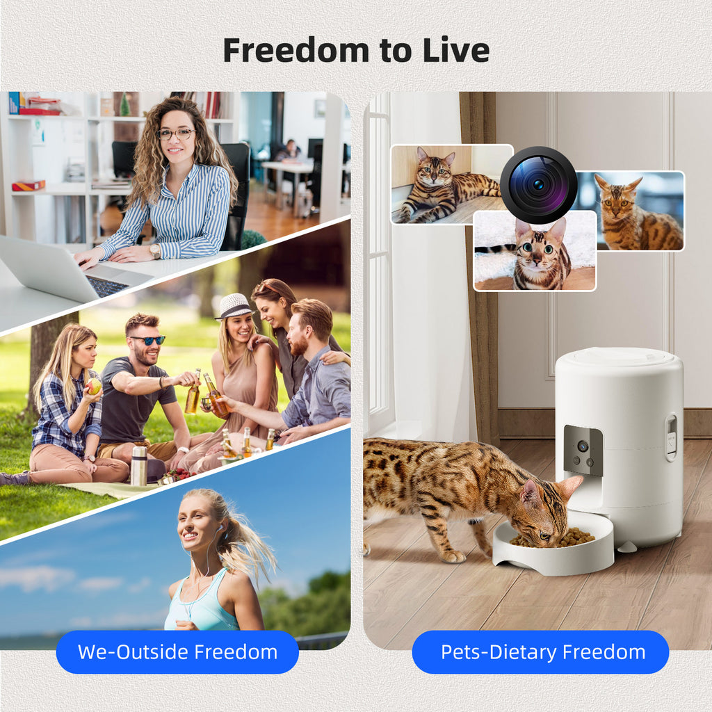 Smart Pet Feeder, WiFi Automatic Food Dispenser – view 4