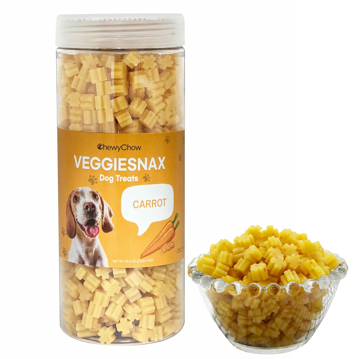 Veggiesnax Organic Vegan Dog Treats, Carrot – additional view