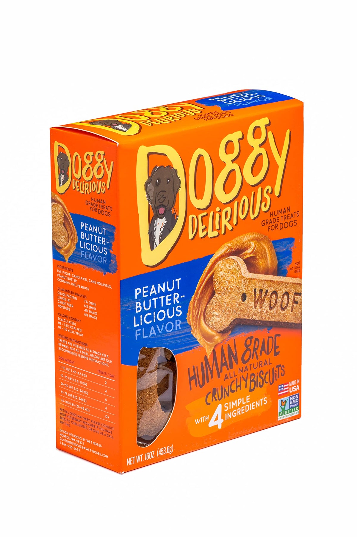 Doggy Delirious All-Natural Peanut Butter Dog Treats – additional view