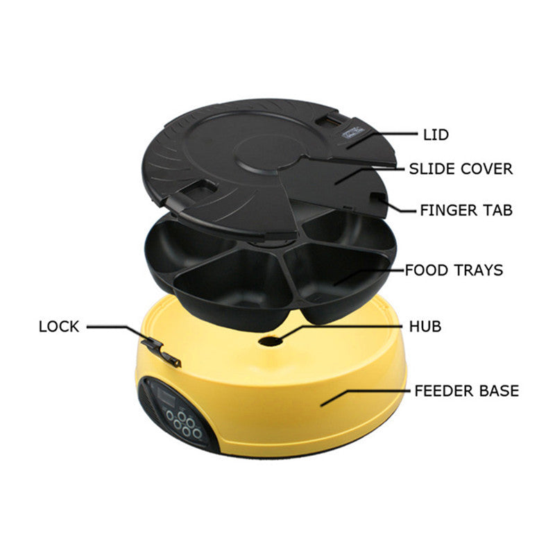 Automatic Pet Feeder with Bowls