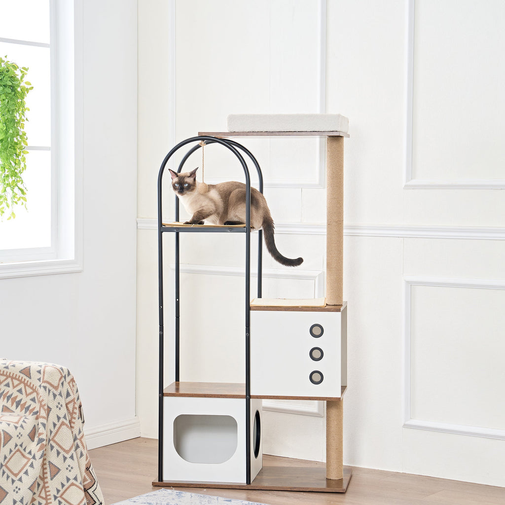 Modern Multi-Story Cat Tower – view 4