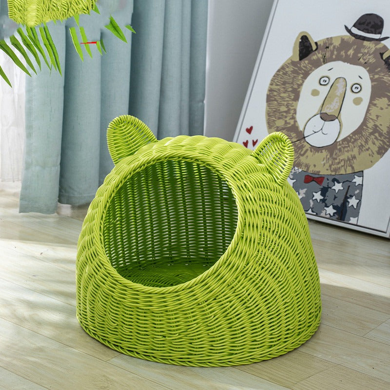 Hand-Knitted Semi-Enclosed Cat House – view 5