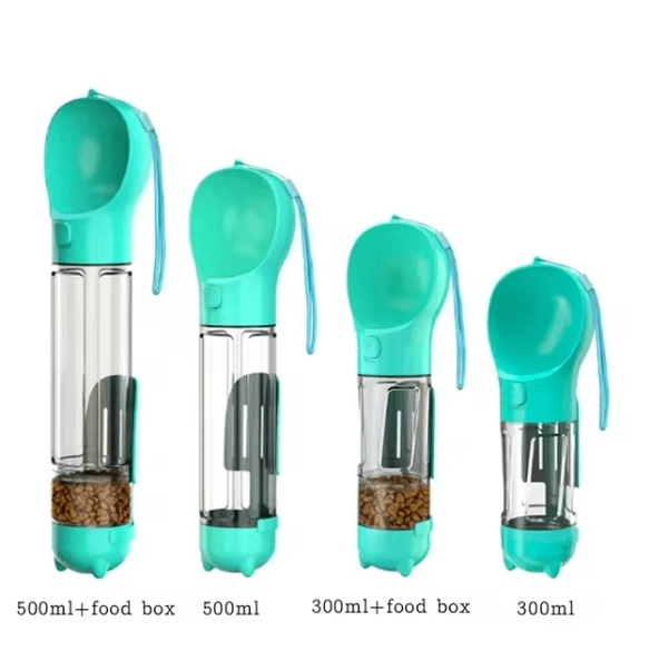 3-in-1 Portable Dog Water Bottle and Food Dispenser – view 3