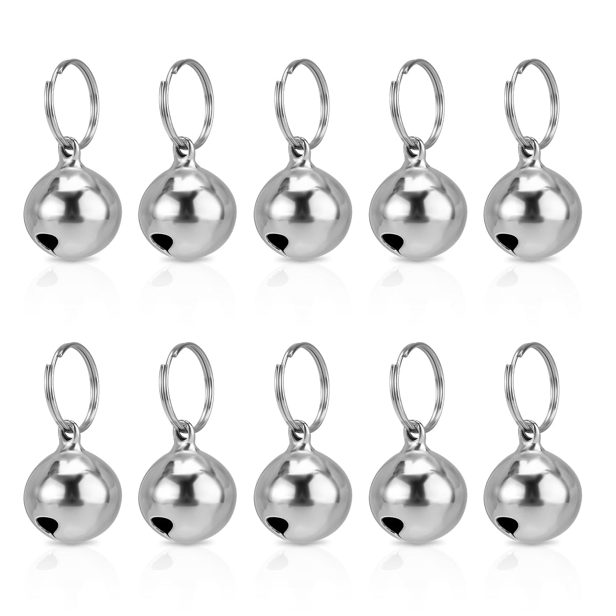 Jingle Bells for Pet Collars, 10-Pack
