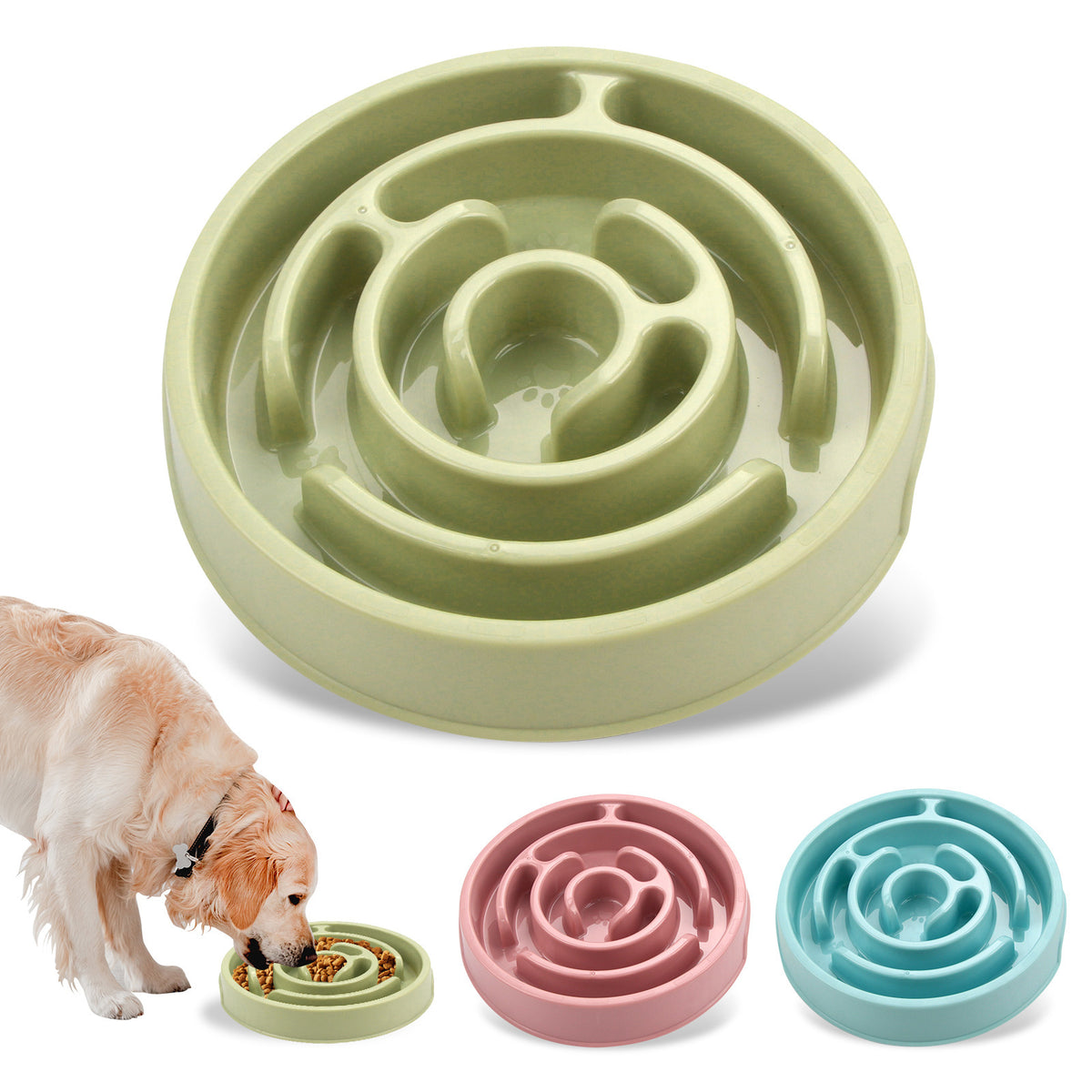 Slow Feeder Dog Bowl Puzzle Toy