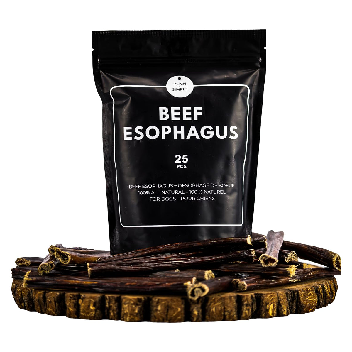 Plain & Simple Beef Gullet Sticks for Dogs