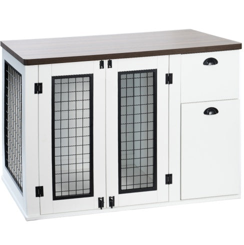 Furniture-Style Wooden Dog Crate