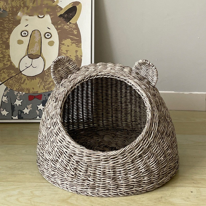 Hand-Knitted Semi-Enclosed Cat House – view 3