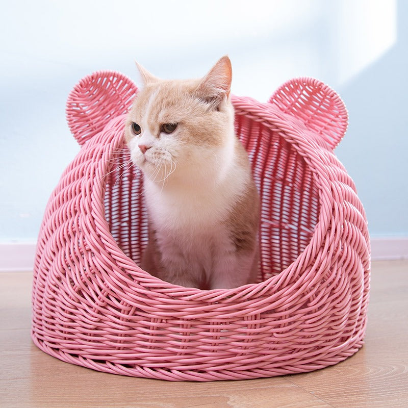 Hand-Knitted Semi-Enclosed Cat House – view 4