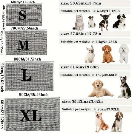 Absorbent Muddy Paw Dog Mat – view 4