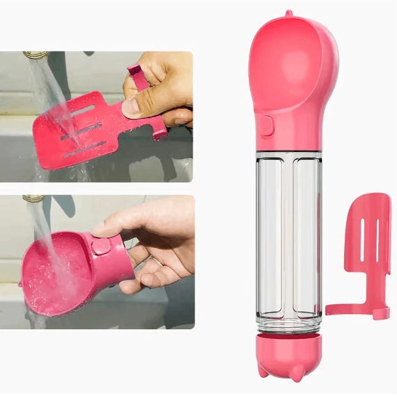 3-in-1 Portable Dog Water Bottle and Food Dispenser – view 2