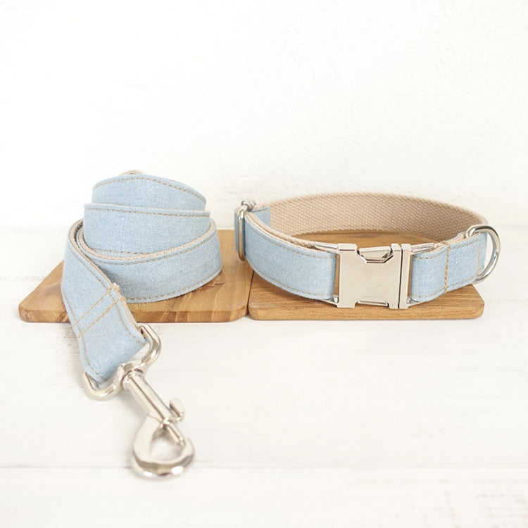 Blue Denim Leash for Pet Dogs – view 3
