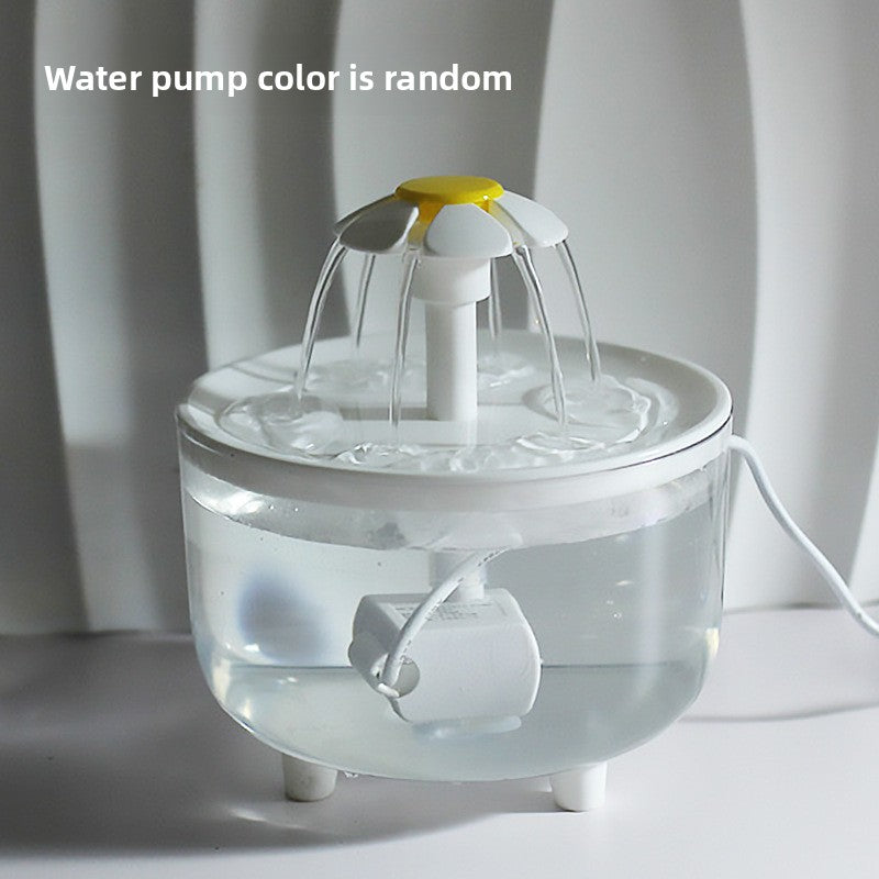 Automatic Cat Water Fountain ? USB Flower Pet Drinking Fountain