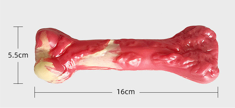 Large Bite-Resistant Rubber Dog Chew Toy Bone – view 2