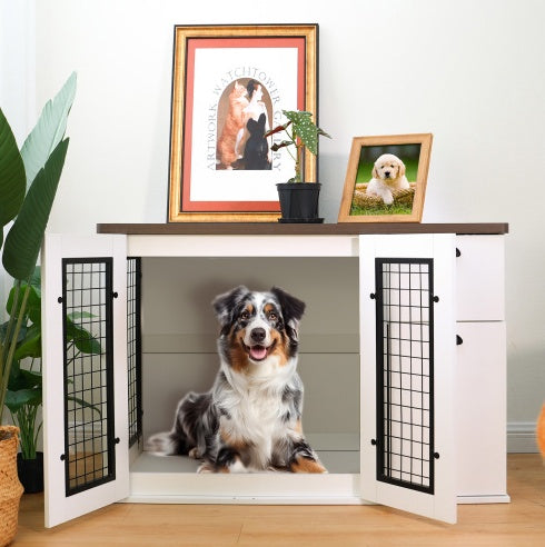 Furniture-Style Wooden Dog Crate