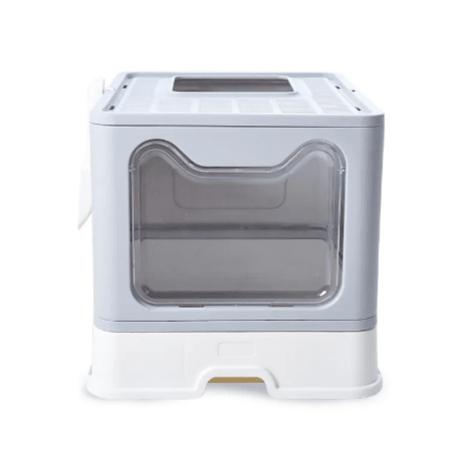 Foldable Enclosed Cat Litter Box - The Honest Habitat