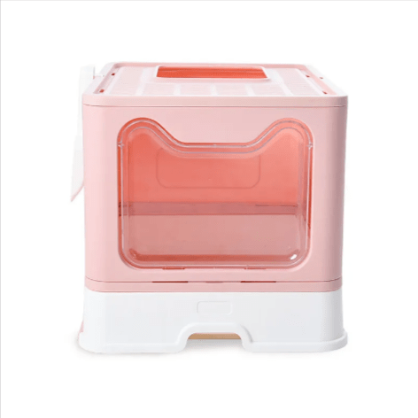 Foldable Enclosed Cat Litter Box - The Honest Habitat