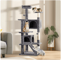 Multi-Level Cat Tree & Activity Tower – Dark Grey - The Honest Habitat